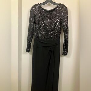 Floor Length Sequin Ralph Lauren Gown Size 6